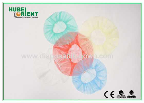 One Time Soft Non Woven Bouffant Cap With Single Elastic