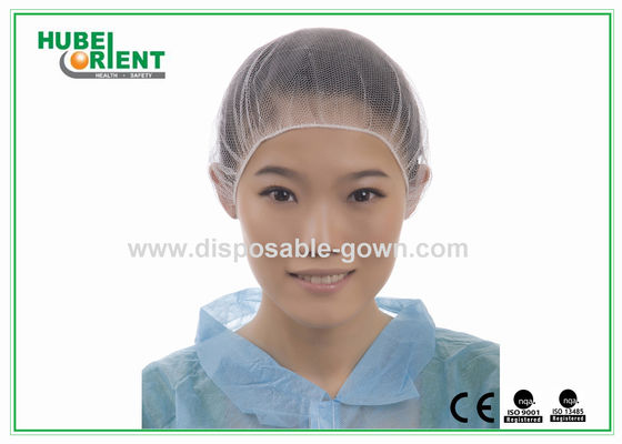 Ventilate Comfortable Disposable Nylon Hairnet For Factory
