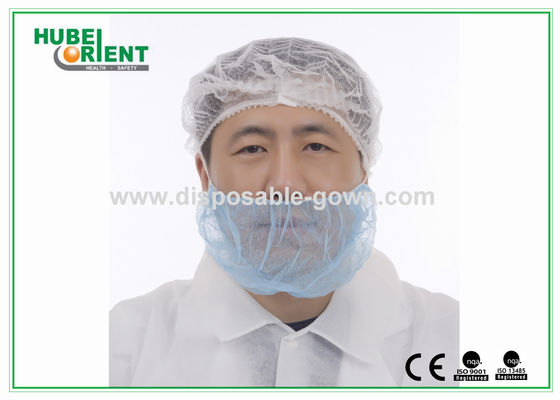 Breathable Disposable Nonwoven Beard Cover With Single Elastic For Barber Shop