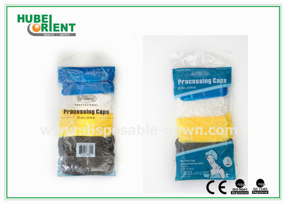 Polythene Hotel Plastic Shower Disposable Head Cap White Blue Yellow Red Color