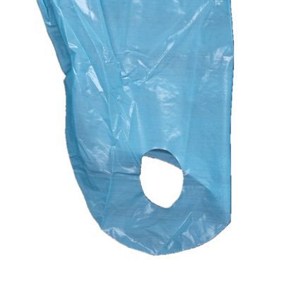 Medical Plastic Isolation Gown Disposable CPE Protective With Thumb Loop Cuffs
