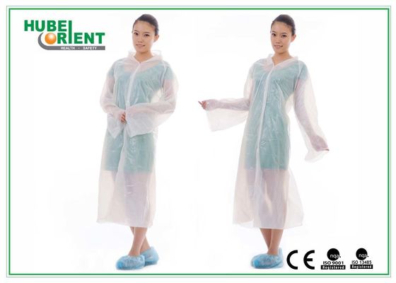 Disposable PE Nonwoven Visitor Gown Disposable Waterproof Lab Coat Lab Gown