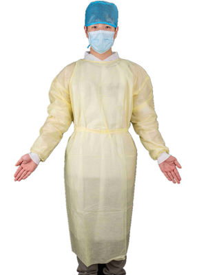Ultrasonic Heat Sealed Disposable Waterproof Level-2 Medical SMS Isolation Gown