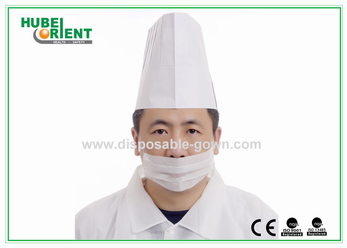 Adjustable Disposable Chef Hat Disposable Surgical Caps PP 50 Gsm