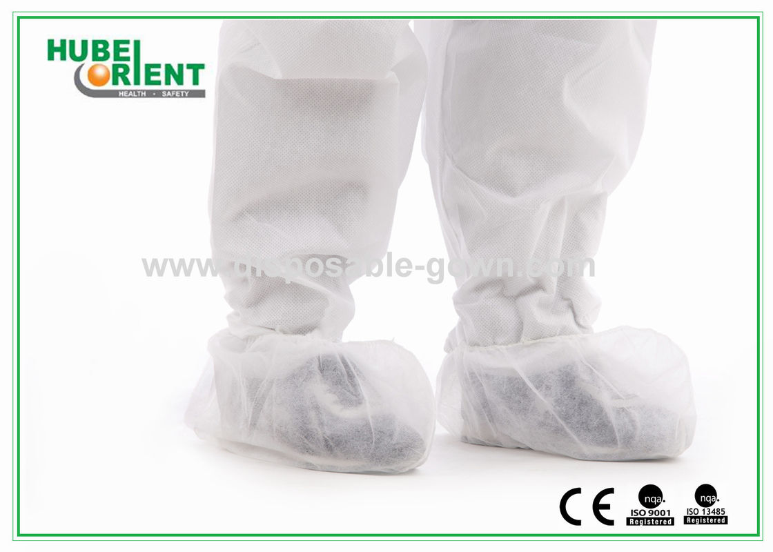 Nonwoven Polypropylene Disposable Shoe Cover With Elastic Rubber Opening