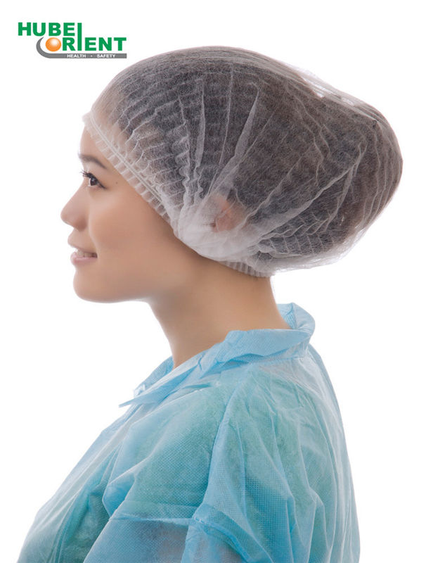 ISO9001 Non Irritating Disposable Non Woven Mob Cap 20g/m2