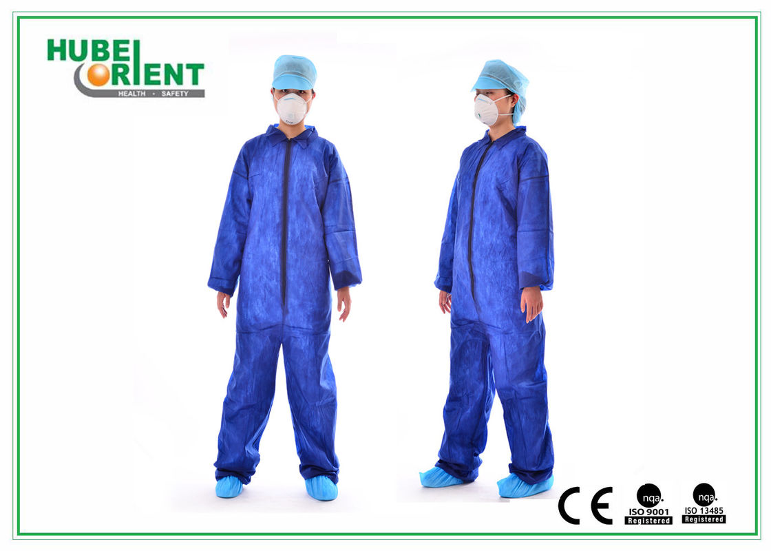 Type 5 6 Disposable SMS Microporous Non Woven Coverall Suit