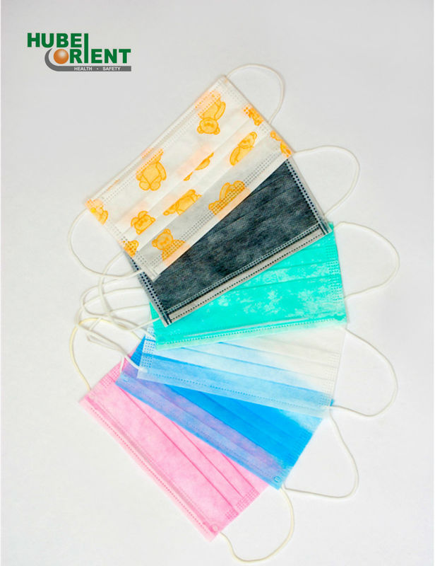 Disposable Face Mask 3-Ply Safety Face Mask Dust Non-Woven Fabrics For Personal Health Earloop