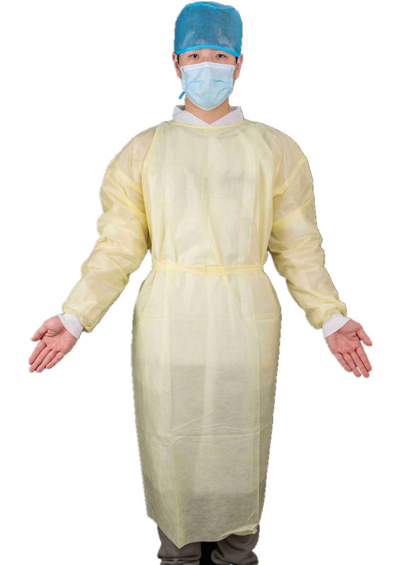 Ultrasonic Heat Sealed Disposable Waterproof Level-2 Medical SMS Isolation Gown