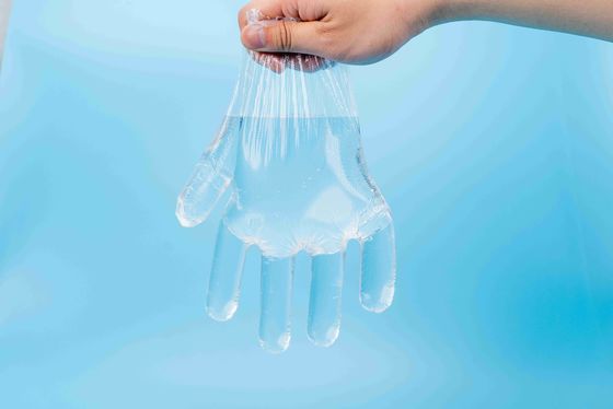 Non Toxic Disposable Transparent LDPE / HDPE Gloves Odorless For Food Preparation