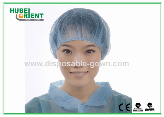 Medical Disposable Bouffant Caps With Single Elastic