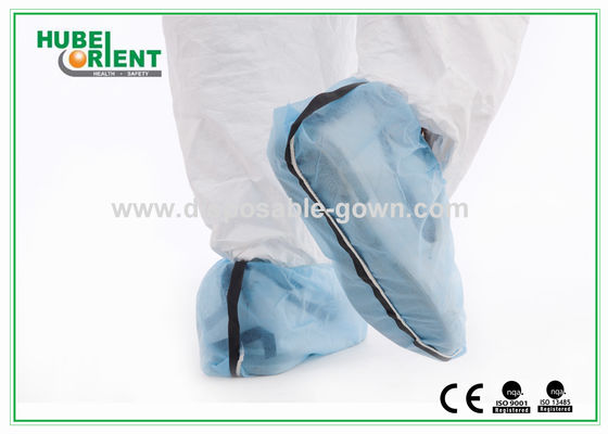 Blue ESD Disposable use Shoe Protectors With Plastic Conductive Ribbon