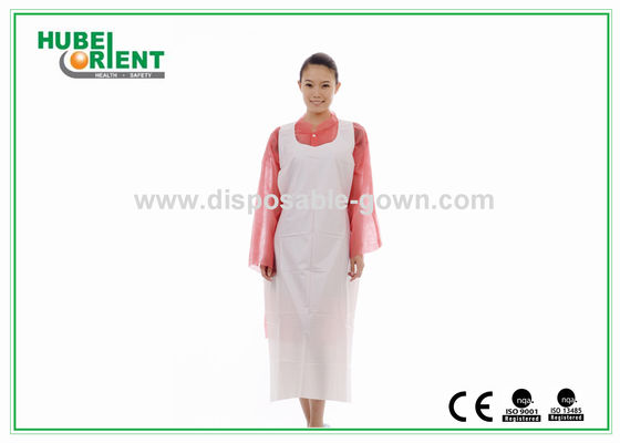 Waterproof PE Disposable Apron With Smooth Or Emboosed Surface Oil-Proof Kitchen Use Plastic Apron