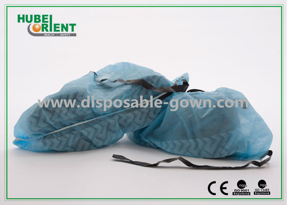 ESD Non Slip Disposable Shoe Cover Non-woven With Fabric Strip for protect foot