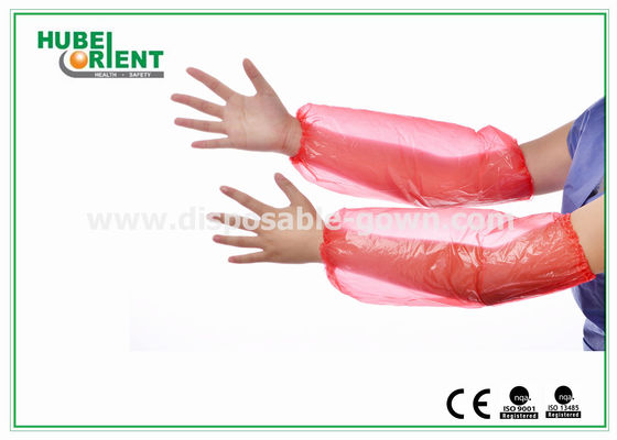 Oil-Proof Disposable Plastic Arm Sleeves Flexible With Polyethene Material Approved MDR CE