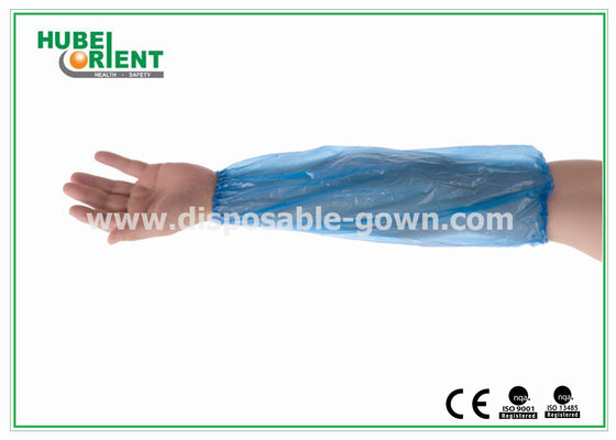 Red Free Size Disposable Use PE Plastic Arm Sleeves For Anti-Oil And Waterproof