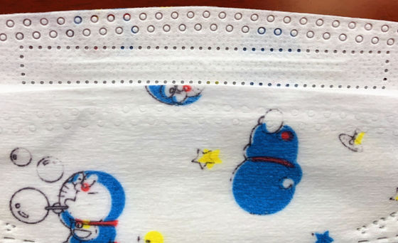 3D Kid Face Mask With Cute Printing Breathable Skin Friendly Fish Shaped Non Woven