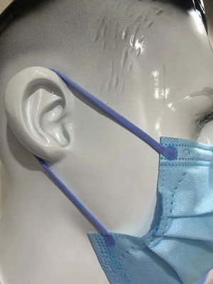 Disposable Adult Protective Face Mask With Colored Earloop Cute Pattern Green Or Blue