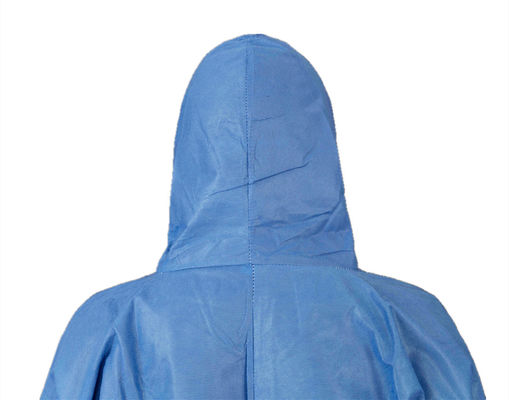 CE Type5/6 SMMS Disposable Coverall Anti Static Breathable PPE Clothing