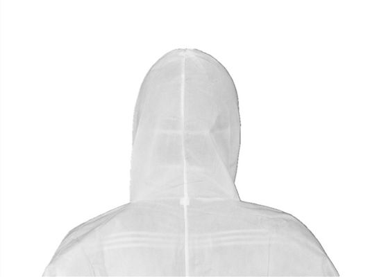 CE Standard Type 5/6 SMS Hooded Disposable Coverall Breathable Disposable Workwear