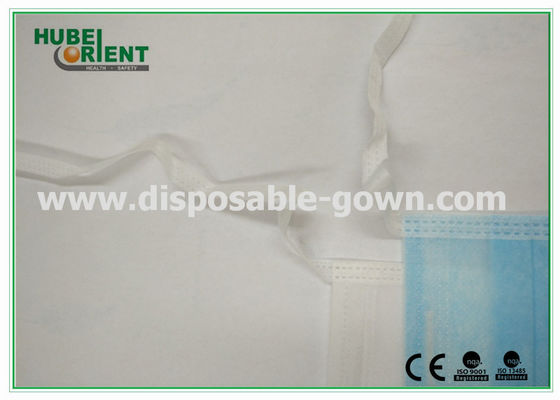 EN14683 Level3 Breathable Disposable Medical Use 3ply Face Mask 17.5x9.5cm With Nonwoven Tie