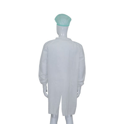 Non Woven Fabric/SMS/Tyvek Velcro Lab Coat Medical Disposable Work Clothes