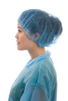 Hygiene Nonwoven Disposable Bouffant Cap With Single Elastic