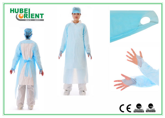 OEM Fluid Repellent 45g/m2 Disposable Isolation Gowns Without Sleeves