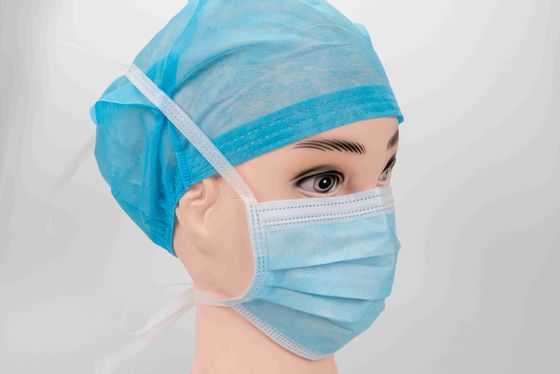 EN14683 Level3 Breathable Disposable Medical Use 3ply Face Mask 17.5x9.5cm With Nonwoven Tie