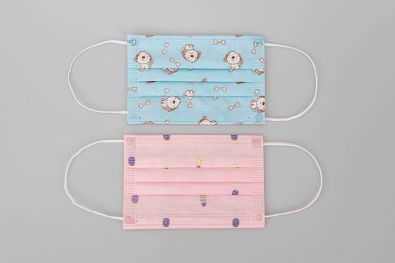 14.5x9.5cm Disposable Kid Face Mask Nonwoven Cute Cartoon