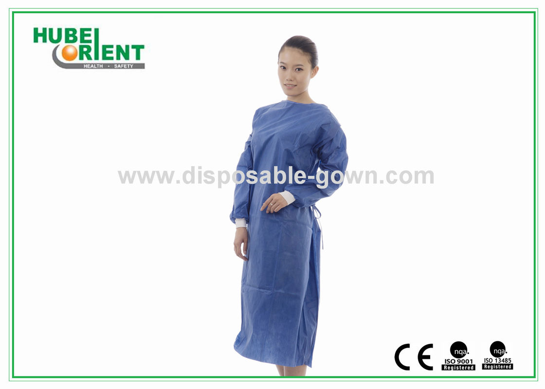 Eco-Friendly Waterproof Disposable Surgical Gowns With Knitted Wrist For Hospital Use