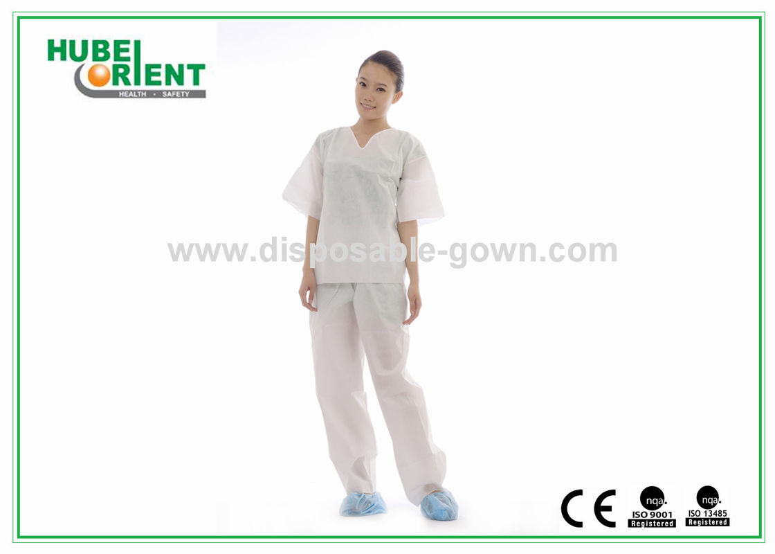 CE MDR Antibacterial Medical SMS Disposable Pajamas For Hospital