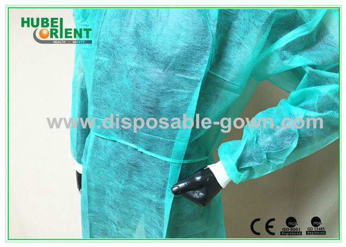 35gsm PP Disposable Isolation Gowns With Knitted Wrist