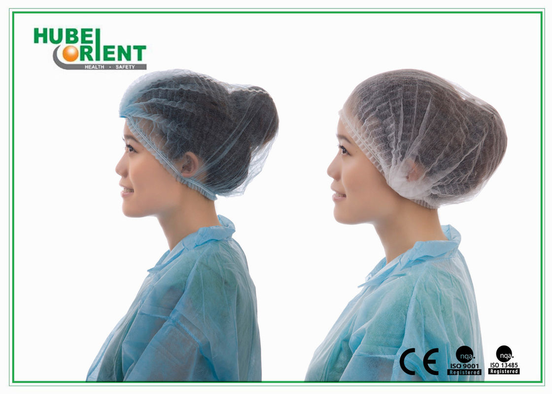 Disposable Soft Non-Woven Polypropylene Head Cover With Double Elastic