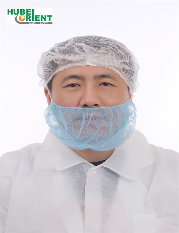 Hygienic Nonwoven Disposable Beard Cover OEM With Single Elastic
