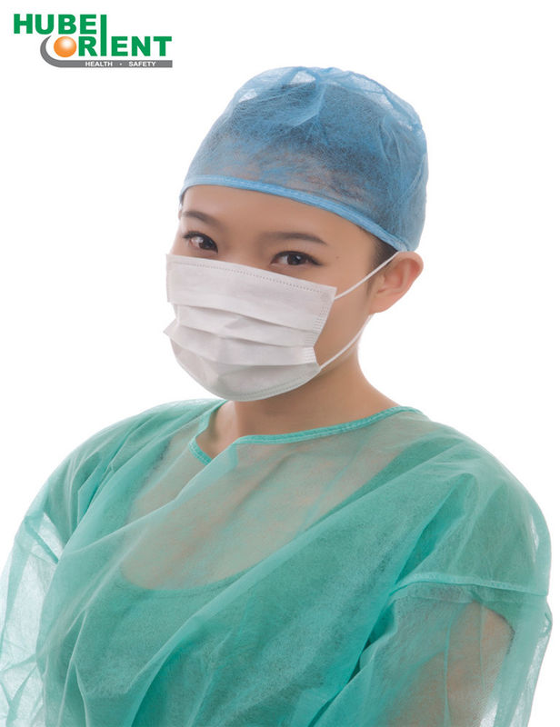 Lightweight Disposable 2 Ply Nonwoven Face Mask For Cleanroom